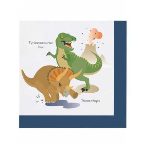 Serviette Anniversaire Dinosaure - Serviette Papier Dinosaure
