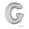 Ballon en forme de lettre G 1 mètre argent