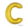 ballon helium en forme de lettre dorée