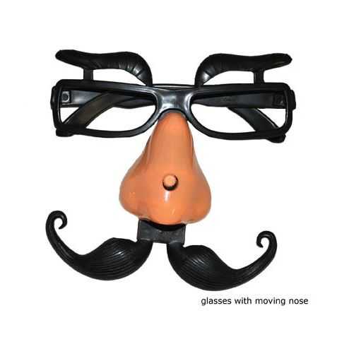 Lunettes faux nez avec moustaches