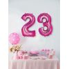 1 Ballon Fuschia Chiffre hauteur 86cm