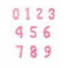 Ballon géant rose en forme de chiffre 0, 1, 2, 3, 4, 5, 6, 7, 8, 9