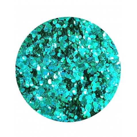 Paillettes biodégradables bleu turquoise