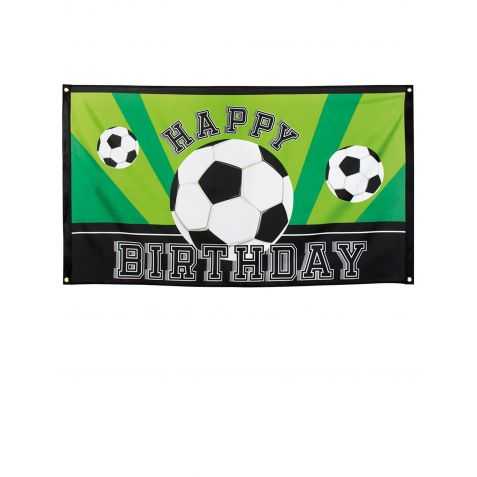 Bannière Joyeux anniversaire thème football