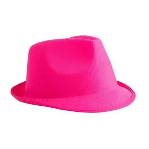 Chapeau de fête rose fluo