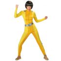 Combinaison jaune super héros femme