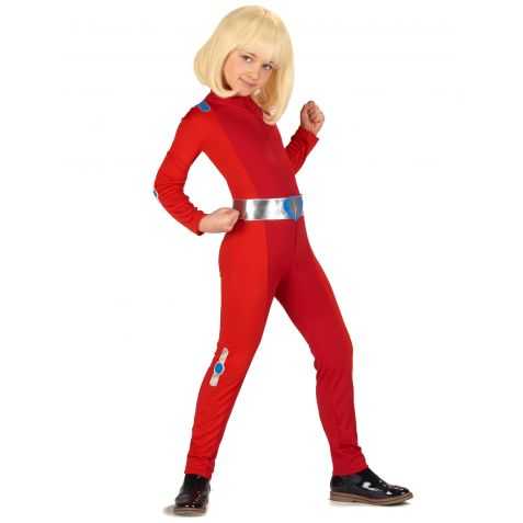 Combinaison rouge super héros fille