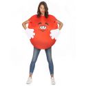 Déguisement M & Ms rouge adulte