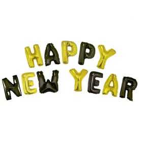 Ballons lettres HAPPY NEW YEAR