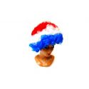 Perruque bleu blanc rouge supporter france