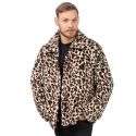 Veste à fourrure motif Léopard