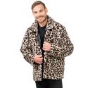 Veste à fourrure motif Léopard