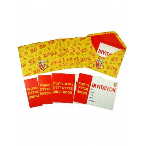 Cartes Invitations gouter anniversaire Racing Club de Lens