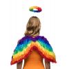 Panoplie Ailes d'Ange multicolore et auréole