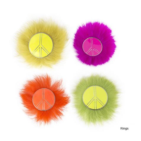 accessoire déguisement avec fourrure fluo