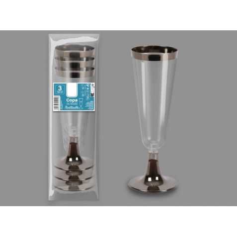 Flûtes à champagne réutilisables