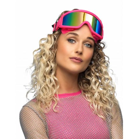 masque fluo rose pour soirée thème ski
