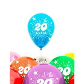 Ballons d'anniversaire avec Chiffre 20