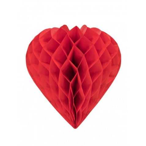 Coeur en papier alvéolé