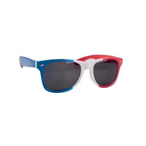 Lunettes bleu blanc rouge