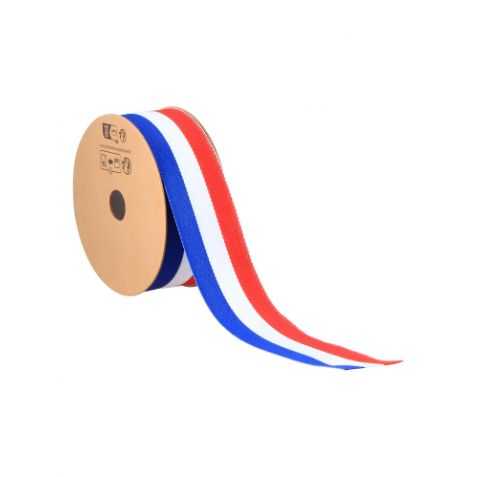 Ruban 10m Tricolore largeur 3cm