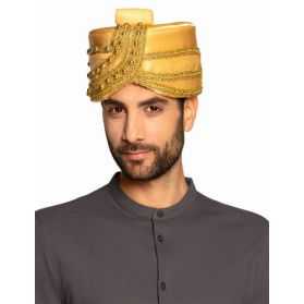 Turban de Sultan en satin doré