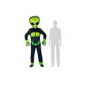 Déguisement Alien vert adulte