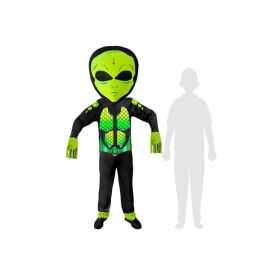 Déguisement extraterrestre enfant alien vert