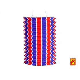Lampion bleu blanc rouge papier ignifugé