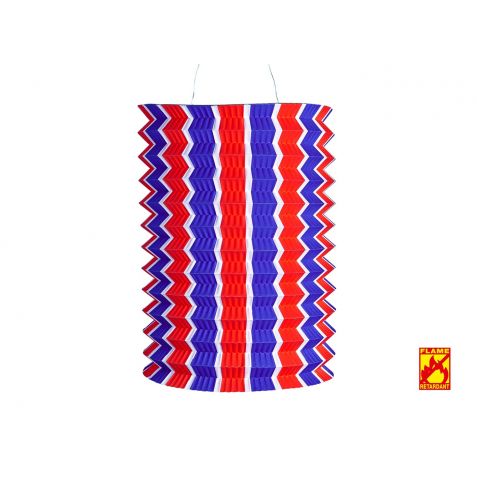Lampion bleu blanc rouge papier ignifugé
