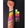 Maquillage couleur néon et paillettes pour adultes Maquillage couleur néon et paillettes pour adultes