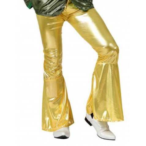 Pantalon disco doré homme