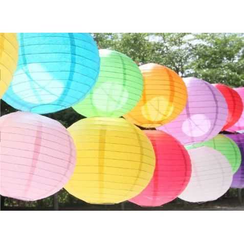 Lampion en papier rond
