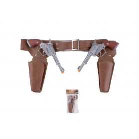 ceinture de cowboy avec 2 pistolets