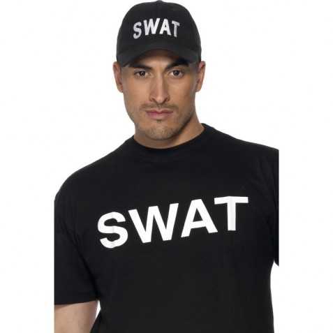 Casquette de flic américain avec imprimé SWAT