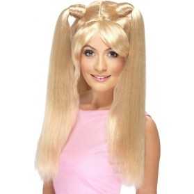 Perruque blonde coupe mulet femme années 80 - SMIFFY'S - Taille