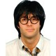 Perruque Ecolier avec lunettes style Harry Potter