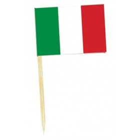 Mini drapeaux de l'Italie sur pique cocktail