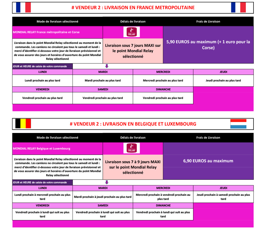 livraison mondial relay articles de fête